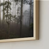 "Trees in the Mist" - Art Print in Fog White by Benno and Noosa - Frame Close-up