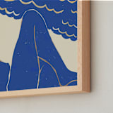 "Beach Day" - Art Print in Seaside Reverie by Roochita Chachra - Frame Close-up