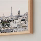"French Dreams" - Art Print in Hazy Gray by Annie Montgomery - Frame Close-up