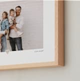 "With a Heart: Landscape Framed Photo" - Framed Photo in Taupe by Laura Hamm - Frame Close-up