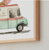 "Ice Cream" - Art Print in Mint by Kelsey McNatt - Frame Close-up