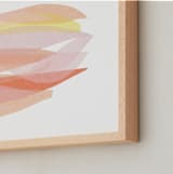 "tissue taking flight" - Art Print in peaches and cream by Carrie Moradi - Frame Close-up