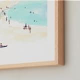 "Surf City 2" - Art Print in Tower Blue by Jenny Partrite - Frame Close-up