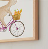 "Fast Riders IV" - Art Print in Violet by Francisca Reyes - Frame Close-up
