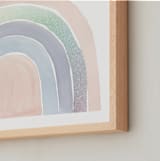 "pastel rainbow" - Art Print in Rose Blossom by Kate Ahn - Frame Close-up