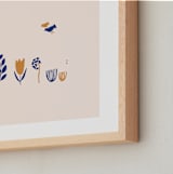 "sophia" - Art Print in Mustard by Alex Roda - Frame Close-up
