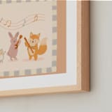"Woodland Orchestra" - Art Print in Latte by Kartika Paramita - Frame Close-up