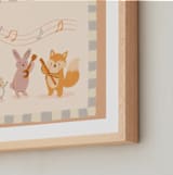 "Woodland Orchestra" - Art Print in Latte by Kartika Paramita - Frame Close-up