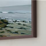 "Ladies of Leisure" - Art Print in Sea Blue by Haley Knighten - Frame Close-up
