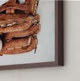 "All Star" - Art Print in Leather by Alicia Abla - Frame Close-up