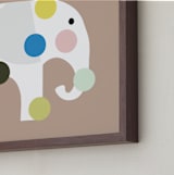 "Elephadots" - Art Print in Earth by Maja Cunningham - Frame Close-up