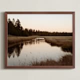 "Silent River" - Art Print in Dusk by Tania Medeiros - Framed
