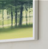 "Past the trees, Road Trip" - Art Print in Spring Chartreuse by Jacquelyn Sloane Siklos - Frame Close-up