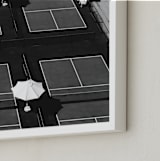"Game Time" - Art Print in Asphalt by LindseyErin - Frame Close-up