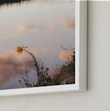 "One Flower, One Evening" - Art Print in Blush by Em Hale - Frame Close-up