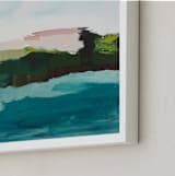 "Lahaina Seascape" - Art Print in Deep Sea by Caryn Owen - Frame Close-up