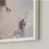 "Doves in Flight 1" - Art Print in Dusty Plum by Christa - Frame Close-up