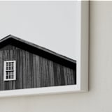 "Barn Betty" - Art Print in Barn Black by K.Short - Frame Close-up