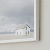 "on the range" - Art Print in mountain blue by Alicia Abla - Frame Close-up