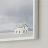 "on the range" - Art Print in mountain blue by Alicia Abla - Frame Close-up