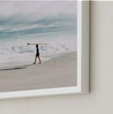 "East Coast Surfer" - Art Print in Soft Blue by Janet Cruz - Frame Close-up