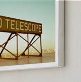 "Look to the Stars" - Art Print in Light Aqua by Shawna Urban - Frame Close-up