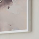 "Doves in Flight 2" - Art Print in Dusty Plum by Christa - Frame Close-up