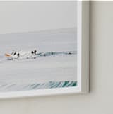 "Come On Baby Kick Them Daisies" - Art Print in Surfing Blues by Summer Strauch - Frame Close-up