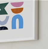 "Color Form" - Art Print in Pacific Blue by Ampersand Design Studio - Frame Close-up