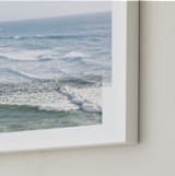 "Patchwork Seascape" - Art Print in Sea Blue by Annie Shapiro - Frame Close-up