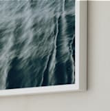 "Mint wave" - Art Print in Waves by Lying on the grass - Frame Close-up