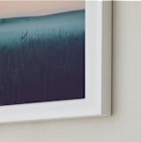 "Mystery" - Art Print in Gray sea by Lying on the grass - Frame Close-up