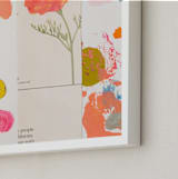 "California Poppy" - Art Print in Poppy orange by Erin McCluskey Wheeler - Frame Close-up