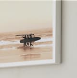 "MEND THE HEART FROM THE SEA + THE SAND " - Art Print in Sandy Shores by Summer Strauch - Frame Close-up