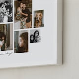 "Modern Photo Collage" - Framed Photo in Snow by Stacy Maalouf - Frame Close-up