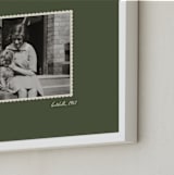 "Framed Photo: Old Time" - Framed Photo in Cactus by letterfix - Frame Close-up