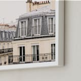 "Parisian Windows" - Art Print in Whitewashed by Annie Montgomery - Frame Close-up