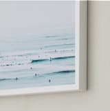 "The Sunday Blues" - Art Print in Turquoise Blue by Summer Strauch - Frame Close-up