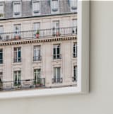 "Days in Paris" - Art Print in Crema by Jessica C Nugent - Frame Close-up