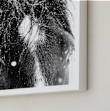 "End Of The Storm" - Art Print in Noir by Leslie Le Coq - Frame Close-up