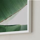 "leaf & light 1" - Art Print in deep ocean green by Alicia Abla - Frame Close-up