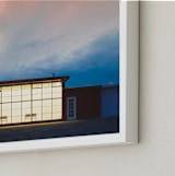 "Outside Looking In" - Art Print in Cloudy Pink by Andrew McClintock - Frame Close-up