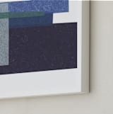 "Waves Crashing" - Art Print in Navy by Marissa Hodges - Frame Close-up