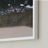 "Above the Sea" - Art Print in Aquamarine by Alaric Yanos - Frame Close-up