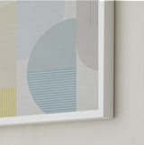 "Hustle Bustle" - Art Print in Neutral Natural by Jennifer Morehead - Frame Close-up