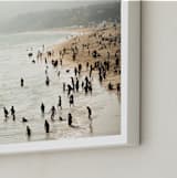 "Seaside Contrast" - Art Print in Seafoam Green by Emmy Hagen - Frame Close-up