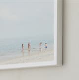 "Happiness" - Art Print in Light Blue by Alexandra Feo - Frame Close-up