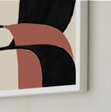 "Shifts" - Art Print in Carotenoid by Bethania Lima - Frame Close-up