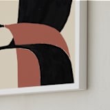 "Shifts" - Art Print in Carotenoid by Bethania Lima - Frame Close-up
