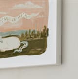"Make Much Magic" - Art Print in Peach by Angel Walker - Frame Close-up